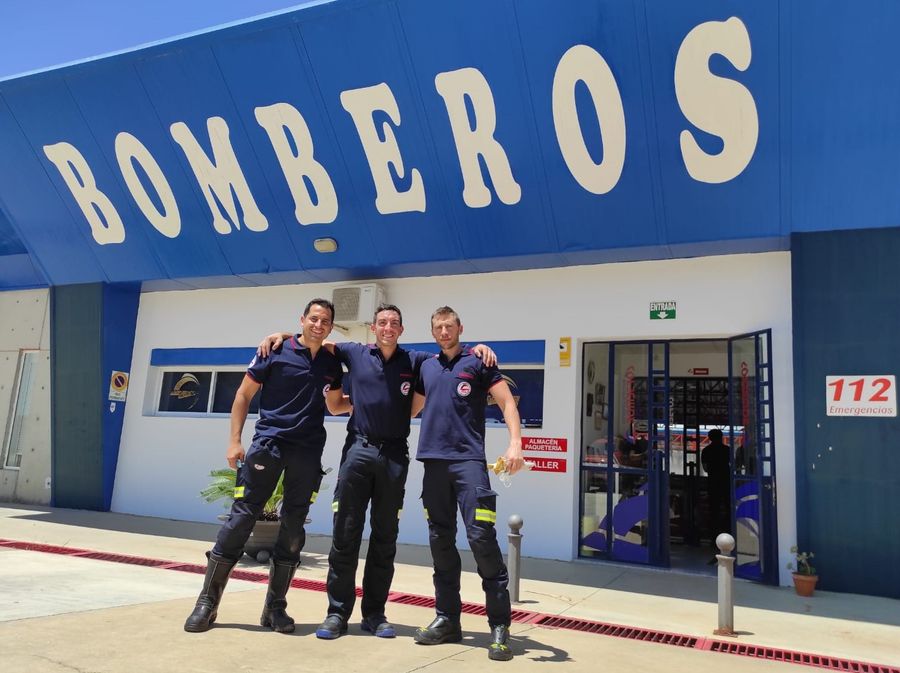 Alumnos Marcial González Bombero Preparador Academia El Repilado Jabugo Huelva